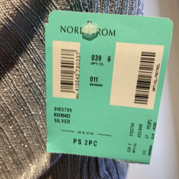 NWT Adrianna Papell Silver Beaded Twinset PS - Picture 11 of 15